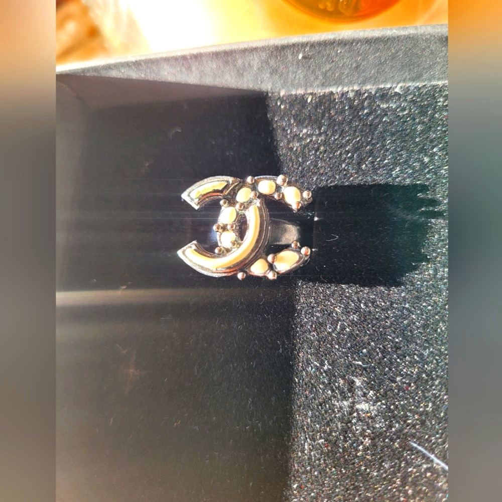 Chanel Gunmetal Ring